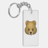 ベア – 絵文字 キーホルダー (正面左)