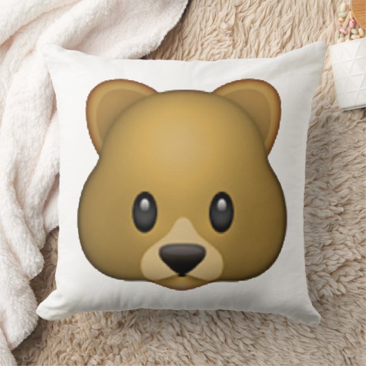 ベア – 絵文字 クッション (ブランケット)