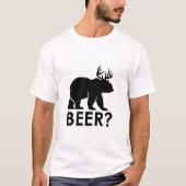 ベア+鹿=ビール？ Tシャツ (正面)