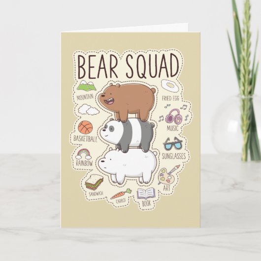 ベア – Bear Squad Journal Graphic カード (正面)