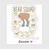 ベア – Bear Squad Journal Graphic シール (シート)