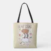 ベア – Bear Squad Journal Graphic トートバッグ (裏面)