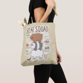 ベア – Bear Squad Journal Graphic トートバッグ (クローズアップ)