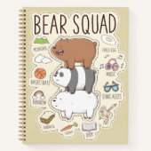 ベア – Bear Squad Journal Graphic ノートブック (正面)