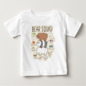 ベア – Bear Squad Journal Graphic ベビーTシャツ (正面)