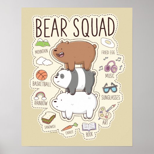 ベア – Bear Squad Journal Graphic ポスター (正面)
