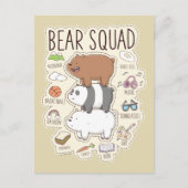 ベア – Bear Squad Journal Graphic ポストカード (正面)