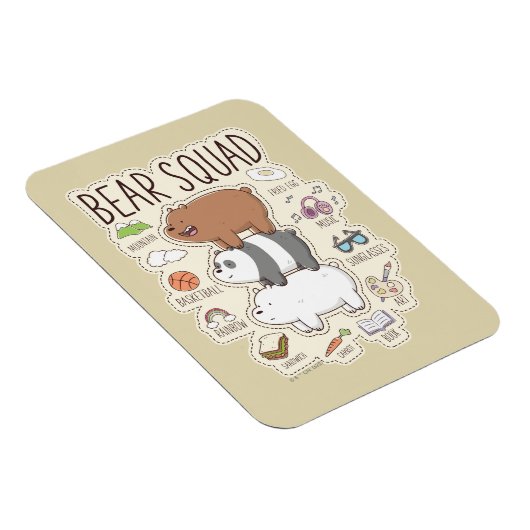 ベア – Bear Squad Journal Graphic マグネット (右側)