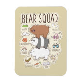 ベア – Bear Squad Journal Graphic マグネット (縦)