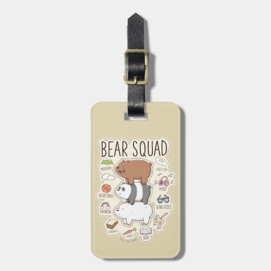ベア – Bear Squad Journal Graphic ラゲッジタグ (正面縦)
