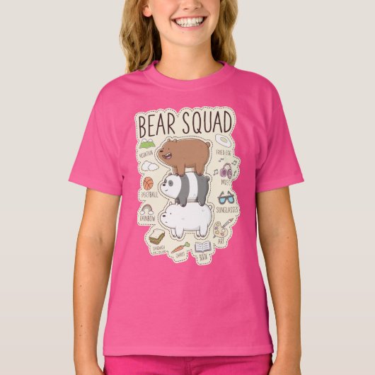 ベア – Bear Squad Journal Graphic Tシャツ (正面)
