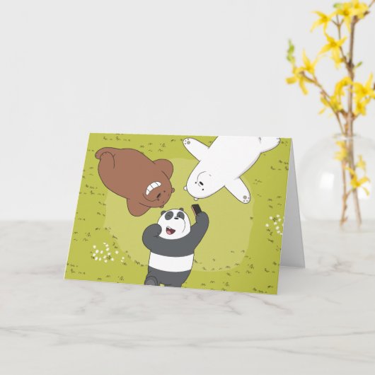 ベア – #SquadGoals カード (黄色い花)