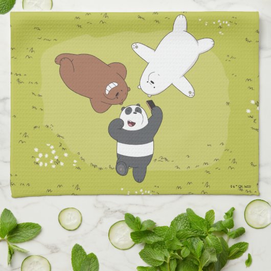 ベア – #SquadGoals キッチンタオル (折り畳み)