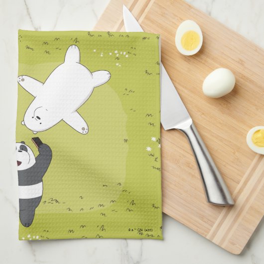 ベア – #SquadGoals キッチンタオル (四つ折り)