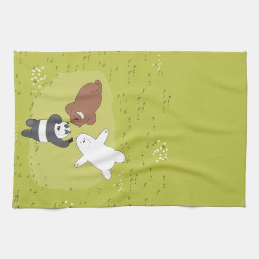 ベア – #SquadGoals キッチンタオル (横)