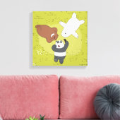 ベア – #SquadGoals キャンバスプリント (インサイチュ (リビング))