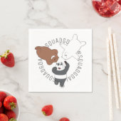 ベア – #SquadGoals スタンダードカクテルナプキン (インサイチュ)