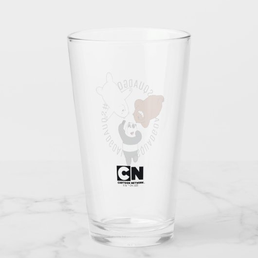 ベア – #SquadGoals タンブラーグラス (裏面)