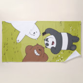 ベア – #SquadGoals ビーチタオル (正面)