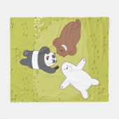 ベア – #SquadGoals フリースブランケット (正面(横))