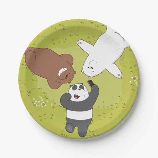 ベア – #SquadGoals ペーパープレート (正面)