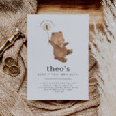 ベア – yファースト誕生日招待状 招待状