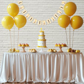 ベア – yファースト誕生日男女兼用イエローベア バンティングフラッグ