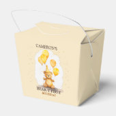 ベア – yファースト誕生日男女兼用イエローベア フェイバーボックス (裏面サイド)