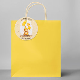 ベア – y最初の誕生日イエローベアギフトラベル フェイバータグ