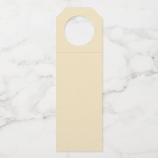 ベア – y最初の誕生日イエローベアーウェルカムサイン ボトルネックタグ (裏面)