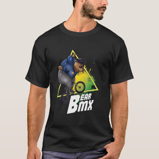 ベアBmxエクストリームサイクリングスタントサイクリストBm Tシャツ (正面)
