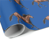 ベイかわいらしウマのパターン ラッピングペーパー (ロールコーナー)