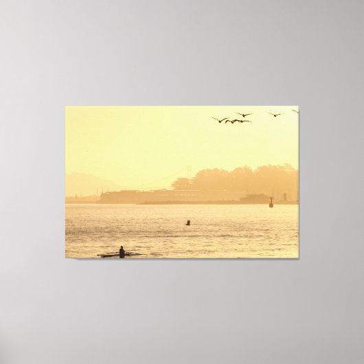 ベイでの朝 キャンバスプリント (正面)