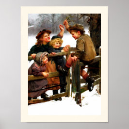 「ベイで」。ヴィンテージアートbyアーサー・エルズリー ポスター