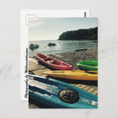 「ベイにカヤックを」はがき ポストカード (正面/裏面)