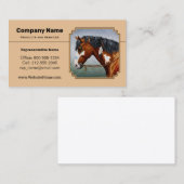 ベイインディアンポニーピントホースタン 名刺 (正面/裏面)