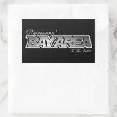 ベイエリアを表す 長方形シール (バッグ)