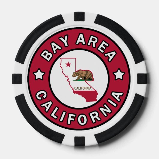 ベイエリアカリフォルニア ポーカーチップ (正面)