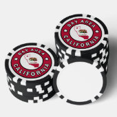 ベイエリアカリフォルニア ポーカーチップ (積み重ね)