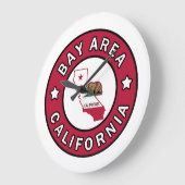 ベイエリアカリフォルニア ラージ壁時計 (傾斜)