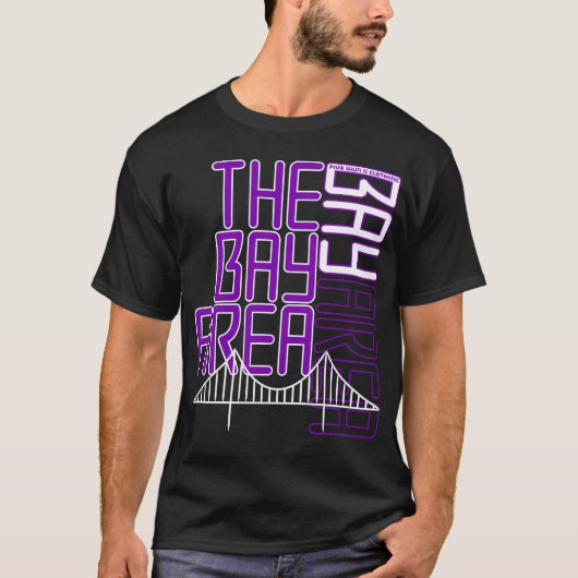 ベイエリア(紫) Tシャツ (正面)
