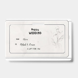 ベイエレガントゲ結婚の贈り物ラベル バッジ