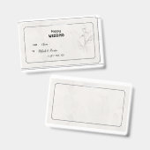 ベイエレガントゲ結婚の贈り物ラベル バッジ (正面＆裏面)