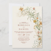 ベイエレガントゲ・ボホフローラ写結婚真 招待状 (正面)