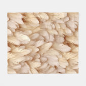 ベイエレガントジの羽 フリースブランケット (正面(横))