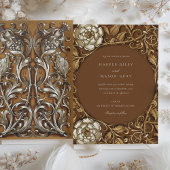 ベイエレガントジアールヌーボーフローラ結婚ズ 招待状