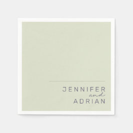 ベイエレガントジミニマルモダン結婚のナプキン スタンダードカクテルナプキン