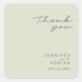 ベイエレガントジミニマルュサンキュー結婚ズ スクエアシール