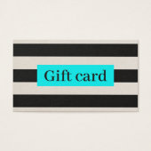 ベイエレガントジモダンュブラックターコイズストライプズ (正面)