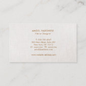 ベイエレガントジモダン・リネンプロフェッショナル 名刺 (裏面)